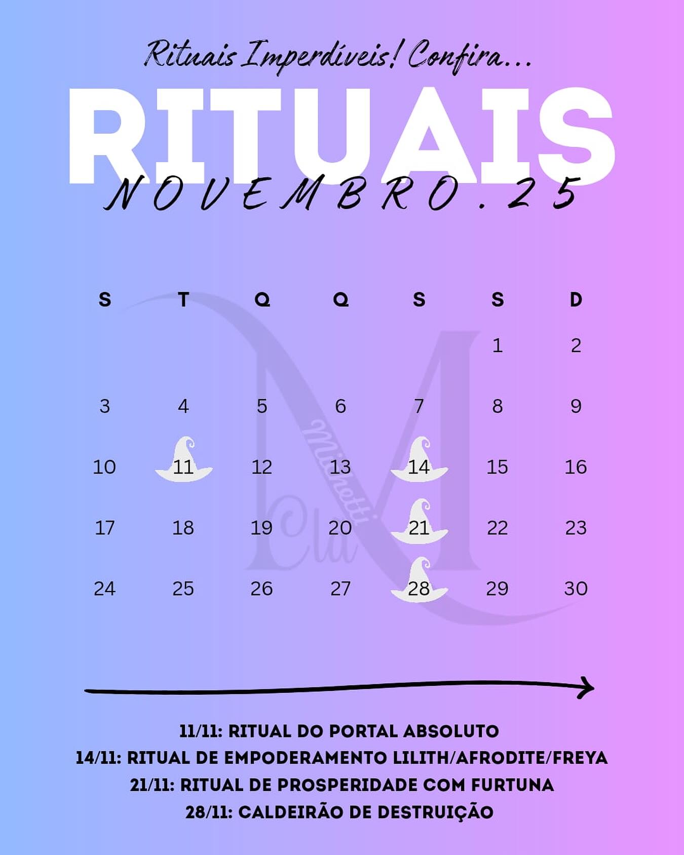 Calendário de Novembro!!!